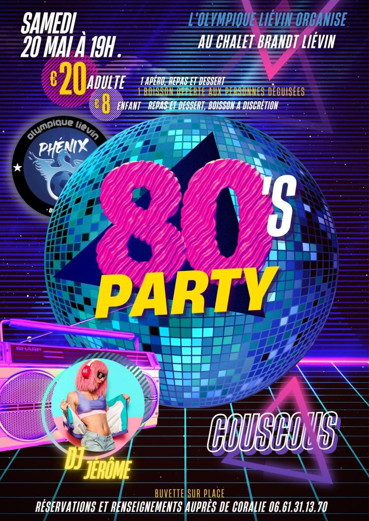 Soirée années 80 de l'Olympique Liévin | Ville de Liévin